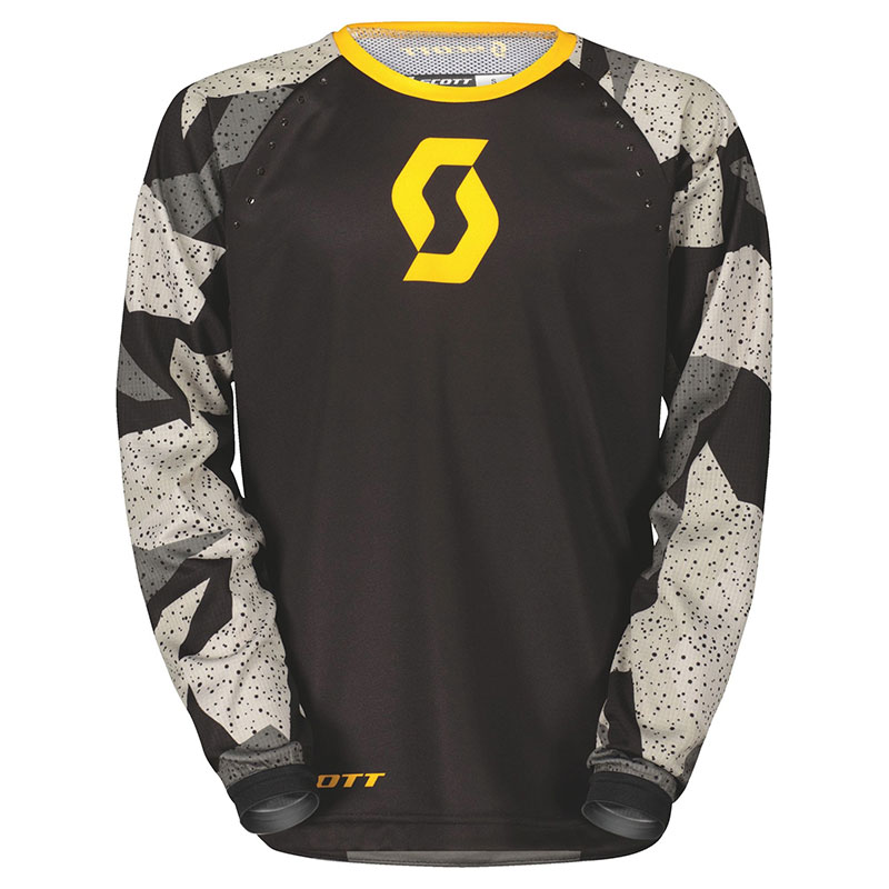 Maglia Scott 350 Camo Junior Evo nero giallo