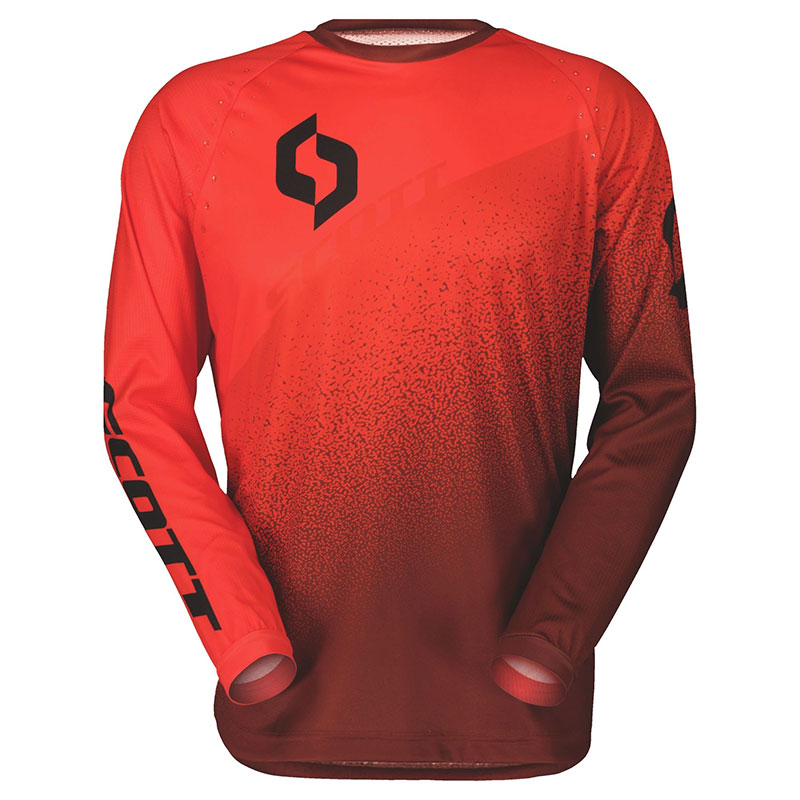 Maglia Scott 350 Dirt Evo Junior rosso nero