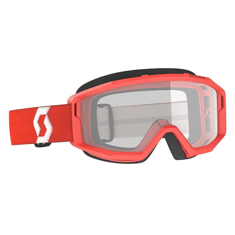 Maschera Scott Primal Rosso Lente Chiara | MotoStorm