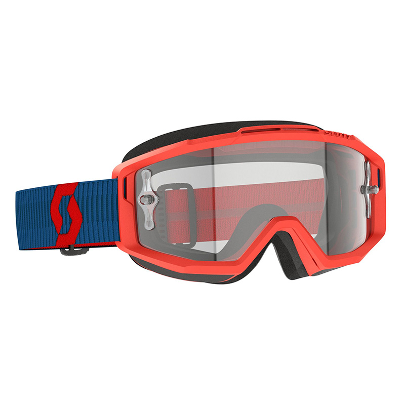 Maschera Scott Split OTG blu neon rosso