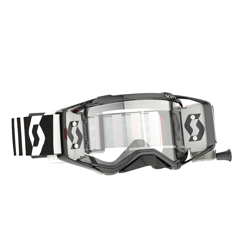 Maschera Scott Prospect WFS racing nero bianco