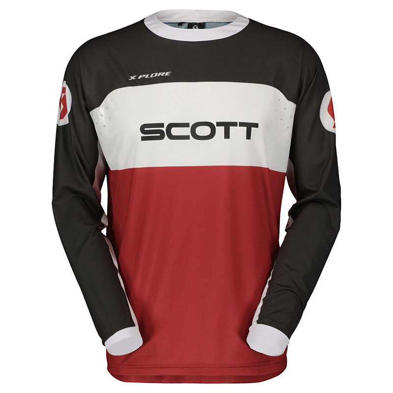 Maglia Scott X-Plore Swap rosso nero