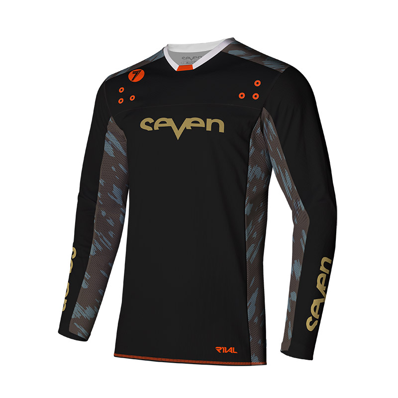 Maillot Seven MX Rival Clash 25.1 noir brandy