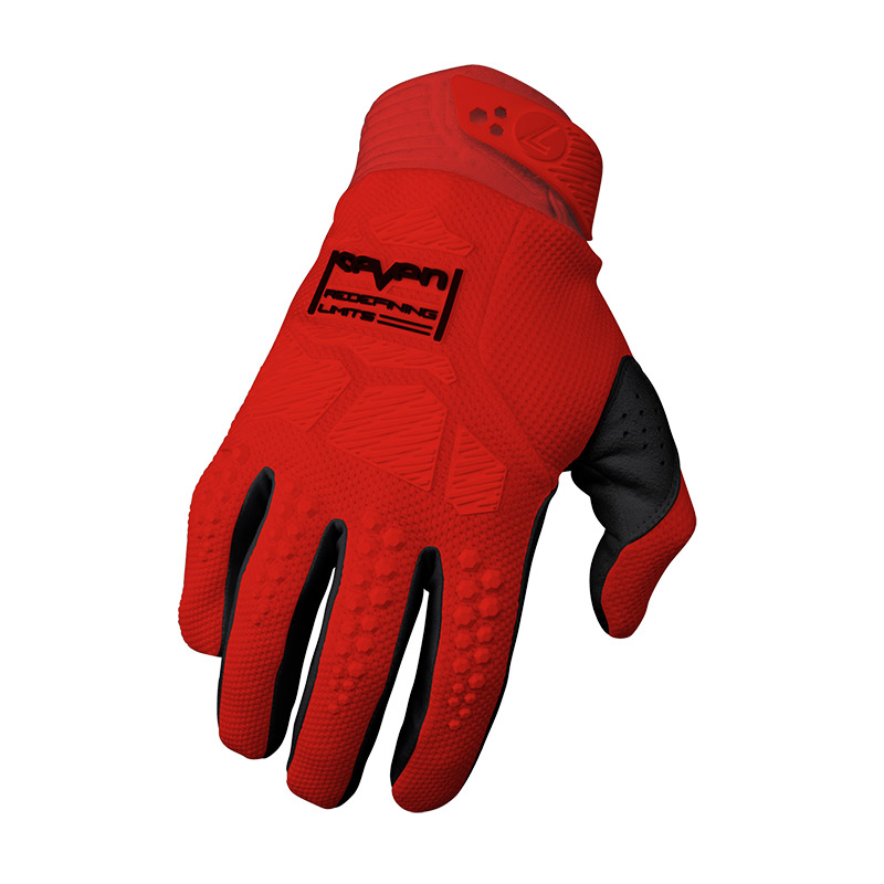 Guanti Seven Rival Ascent rosso fluo