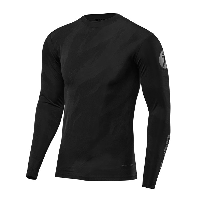 Maglia Seven Zero Compression Tiger Camo nero