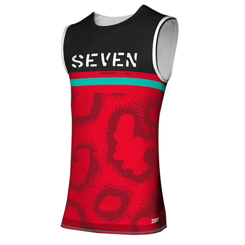 Maglia Seven MX Zero Midway rosso