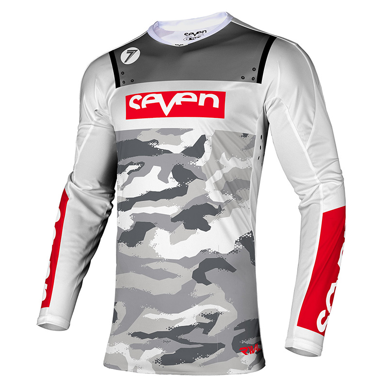 Maglia Seven MX Rival Barrack bianco