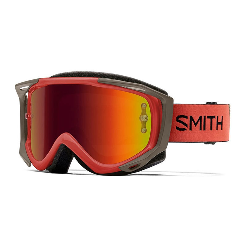 Maschera Smith Fuel V.2 SW-X M sage rock rosso