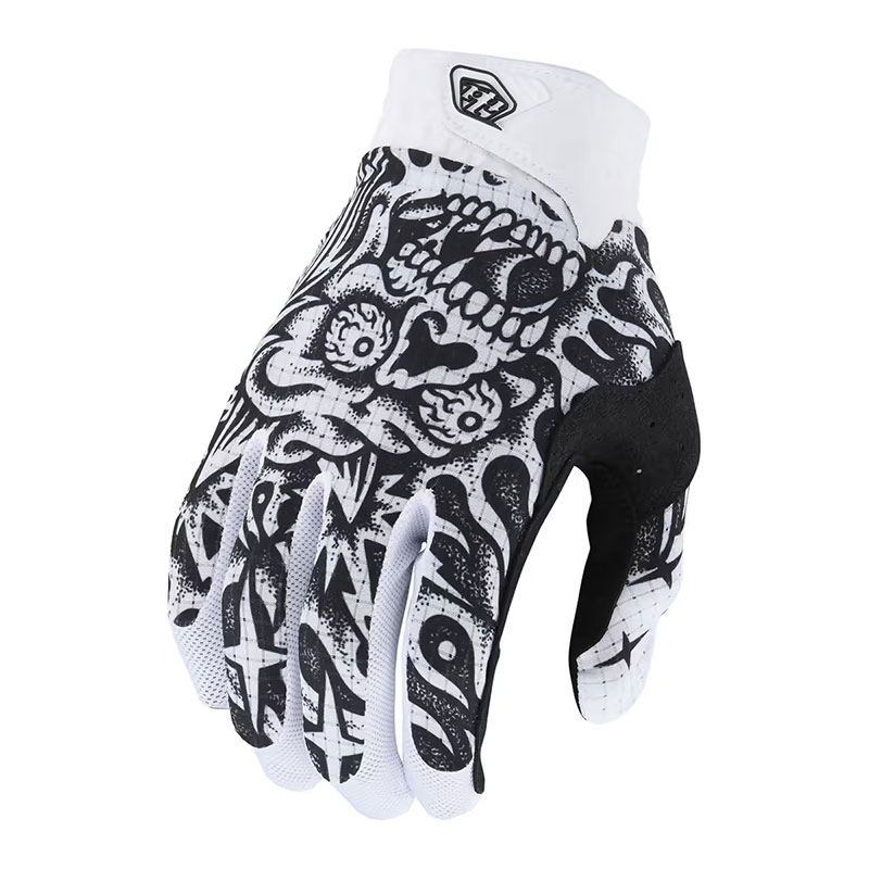 Guanti Troy Lee Designs Air Skull Demon bianco