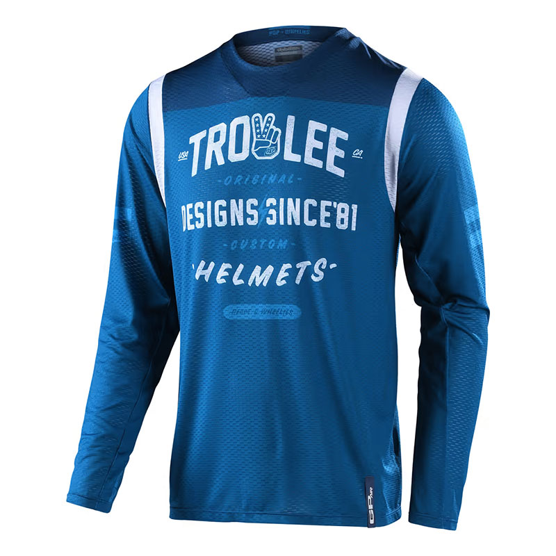 Maglia Troy Lee Designs Gp Air Roll Up blu