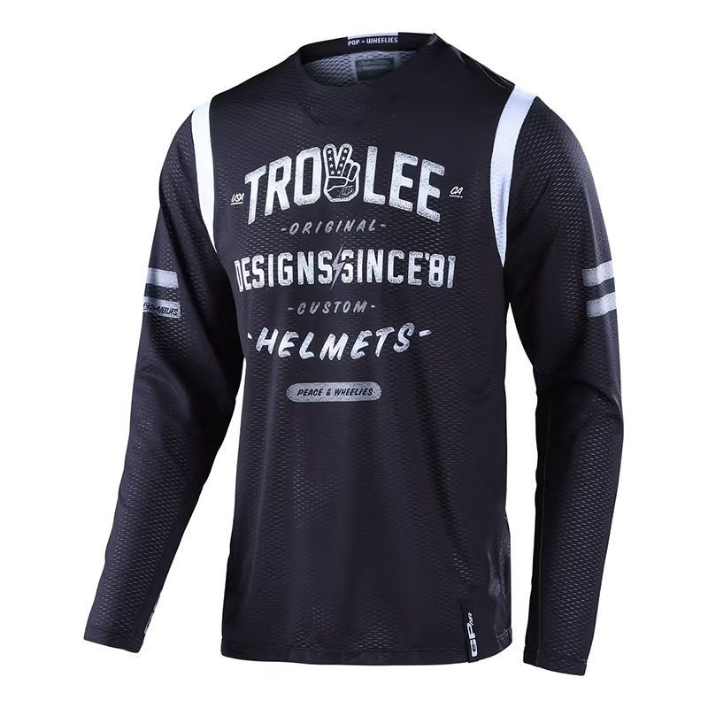 Maglia Troy Lee Designs Gp Air Roll Up nero