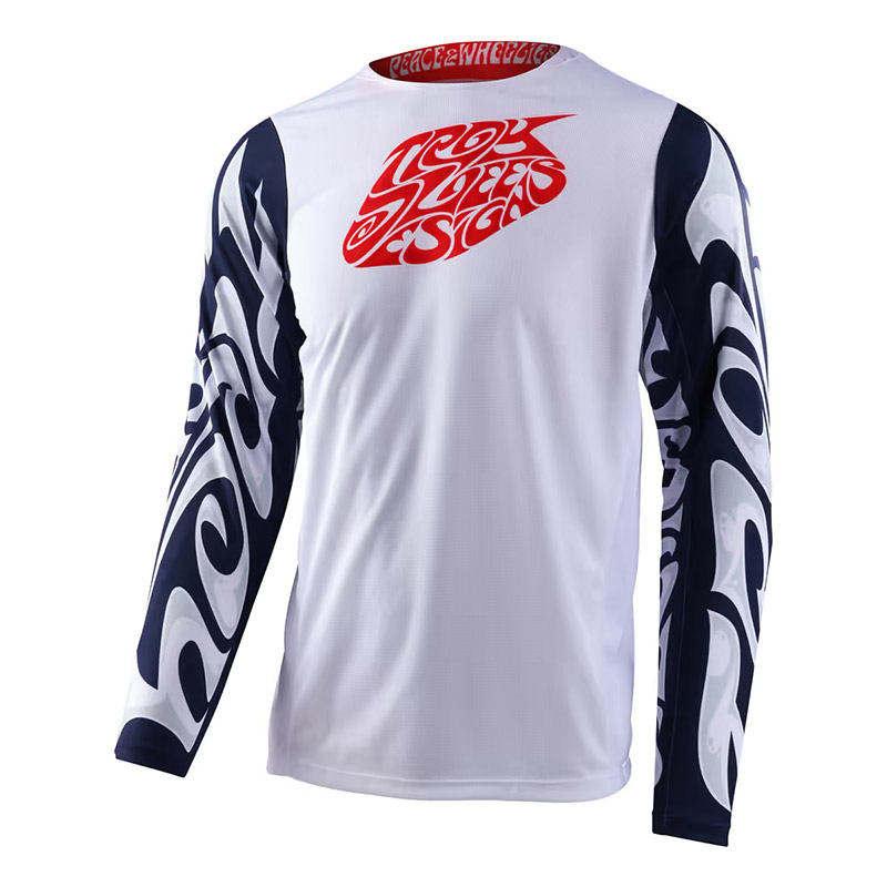 Troy Lee Designs GP プロ ヘイジー フライデー ジャージ ブルー
