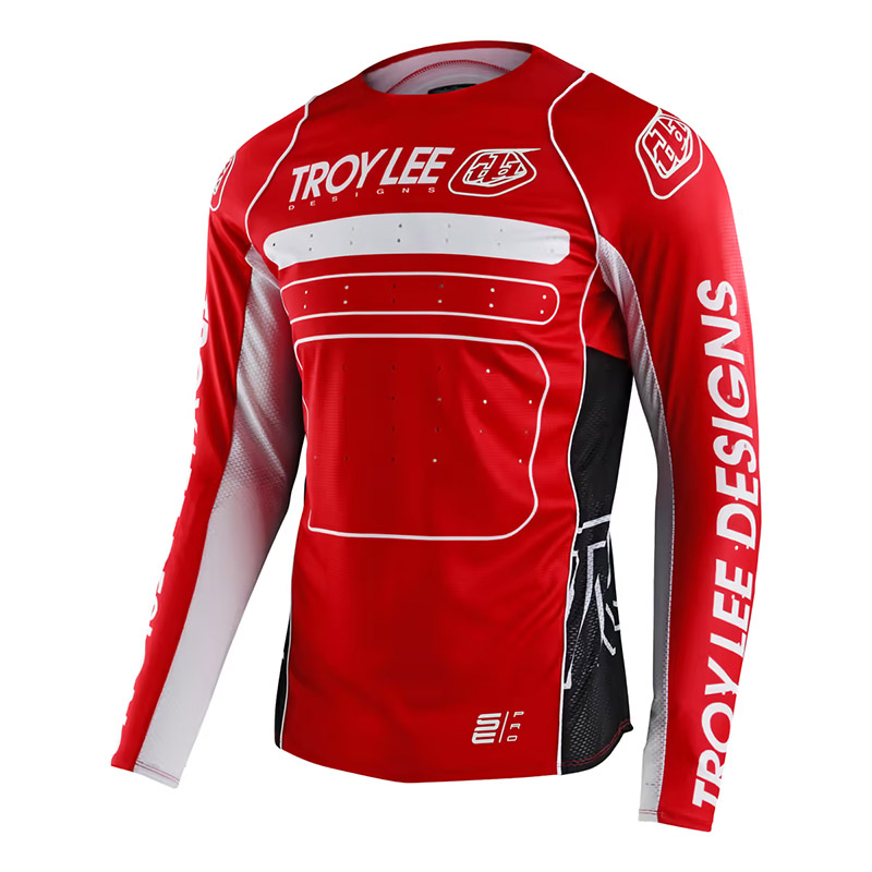 Maillot Troy Lee Designs Se Pro Drop In rouge