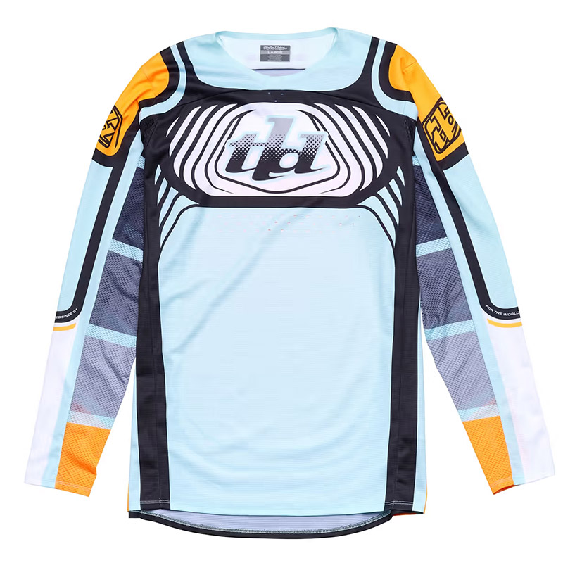 Maglia Troy Lee Designs SE Pro Wavez azzurro