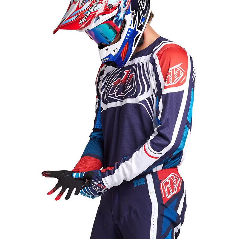 Maglia Troy Lee Designs SE Pro Wavez blu