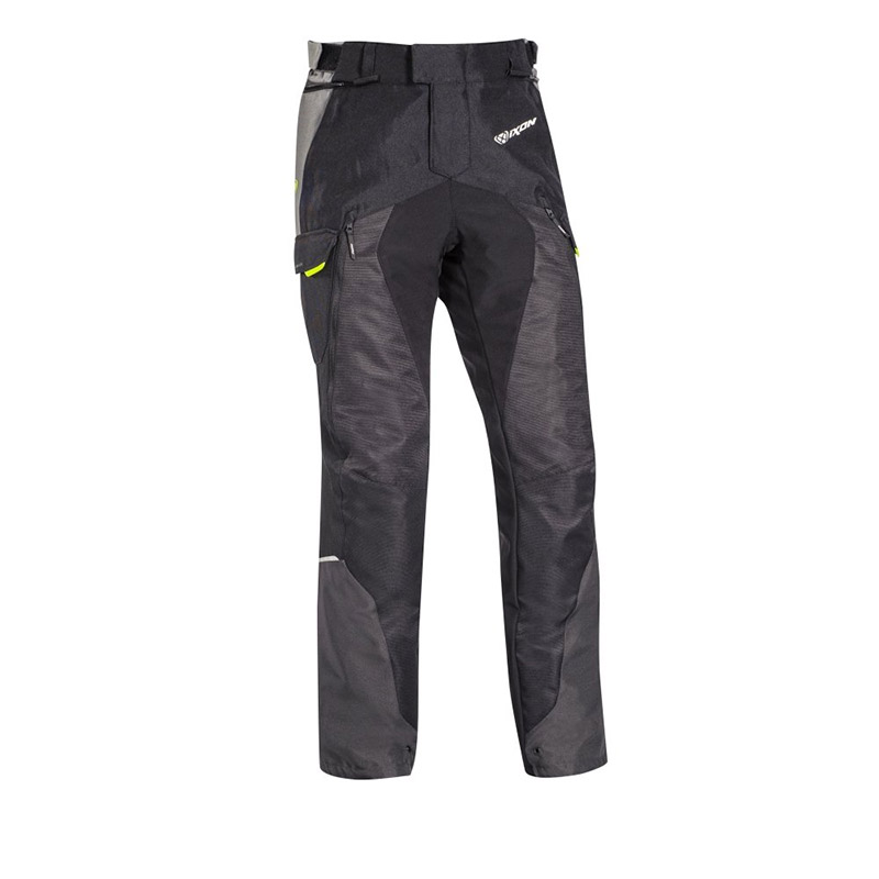 Pantaloni Ixon Balder nero grigio giallo