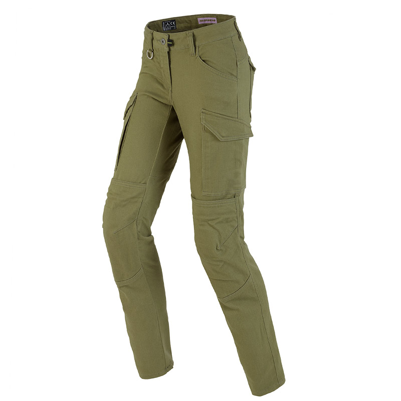 Jeans Donna Spidi Pathfinder verde militare