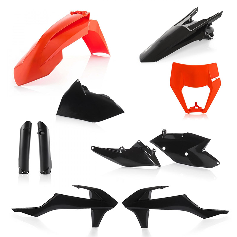 Kit Plastiche Acerbis EXC/EXC-F 2017 nero arancio