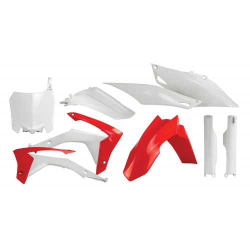 Acerbis Full Kit Plastic White And Red 0016900 For Honda