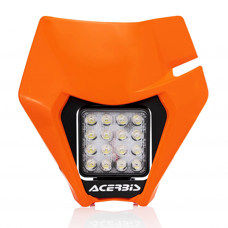 Maschera Faro Acerbis KTM EXC/EXCF 20 arancio