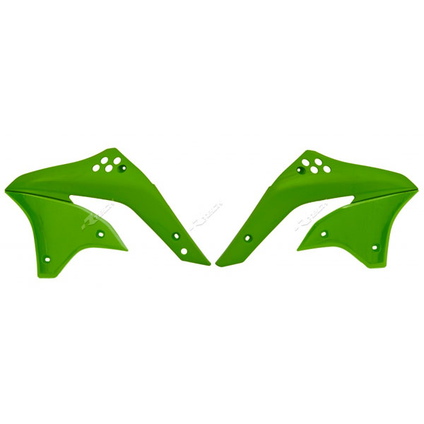 Racetech Superior Radiator Scoops Kawasaki Kxf 450 06/08 Green
