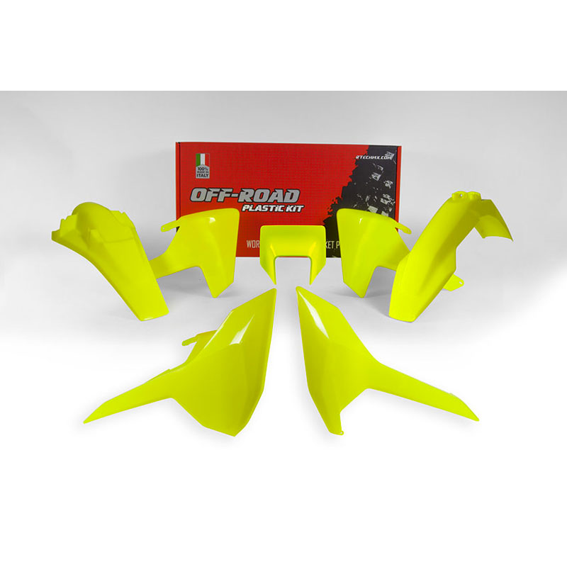 Racetech Plastic Kits Replica Husqvarna 2018 5pcs Fluo Yellow