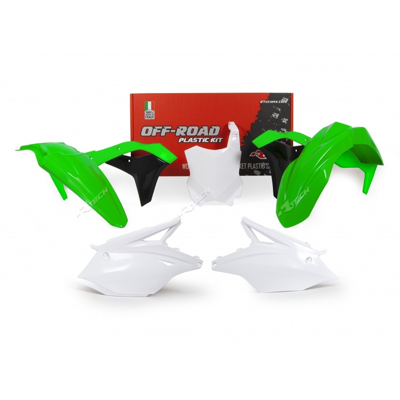 Racetech Kit Plastiche Replica Kawasaki 2018 5Pz Verde Fluo Bianco