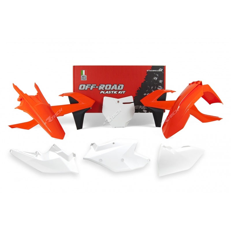 Racetech Plastic Kits Replica Ktm 2018 White Orange