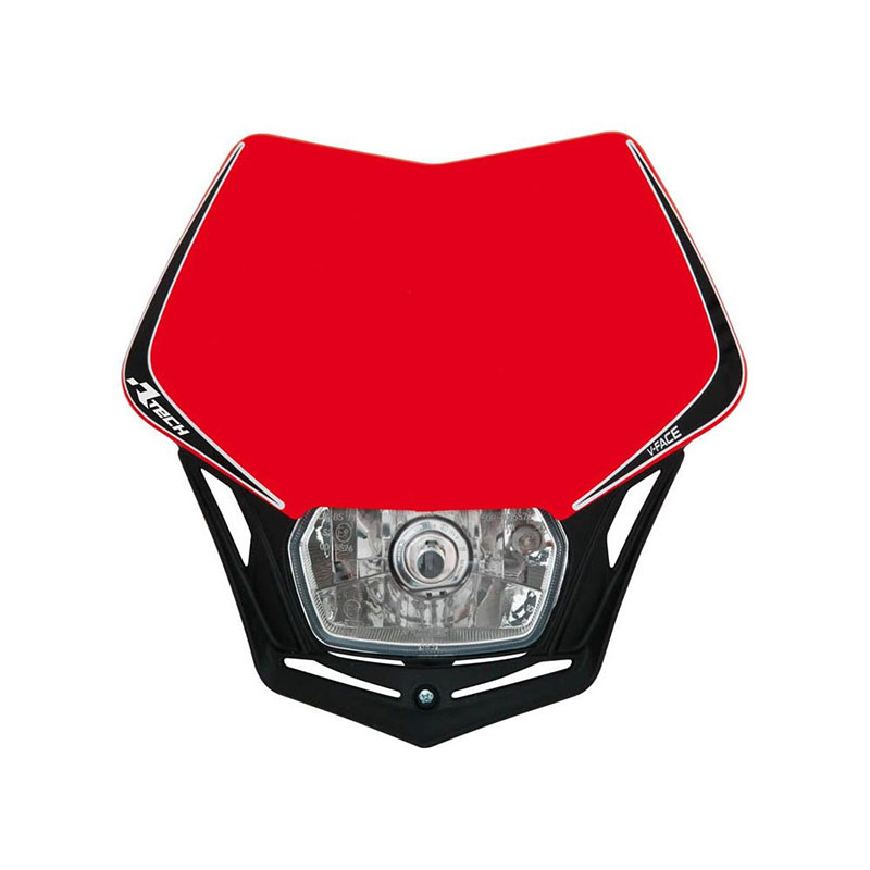 Máscara universal Racetech V-Face CRF rojo negro