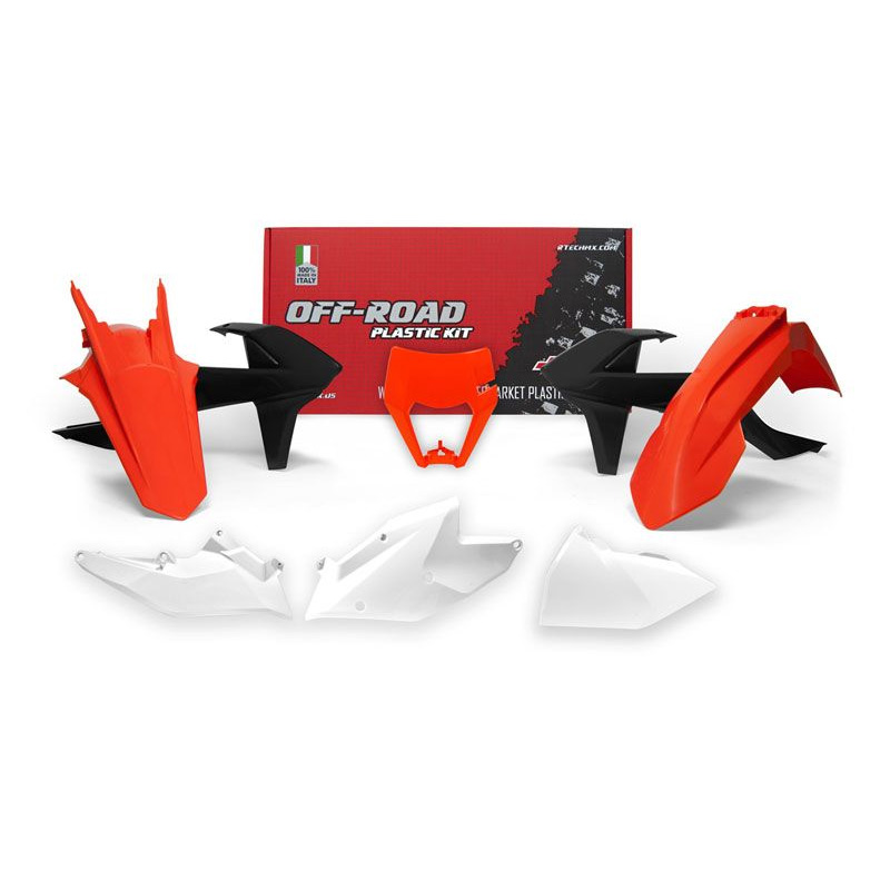 Racetech Plastics Kit Replica 6 Pzs Ktm Orange White