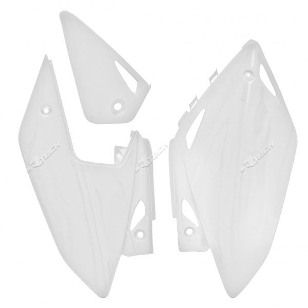 Racetech Tabelle laterali portanumero HONDA CRFX 450 04/16 Bianco