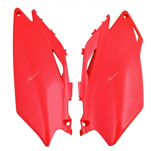 Racetech Tabelle laterali portanumero HONDA CRF 250 10 CRF 450 09/10 ROSSO