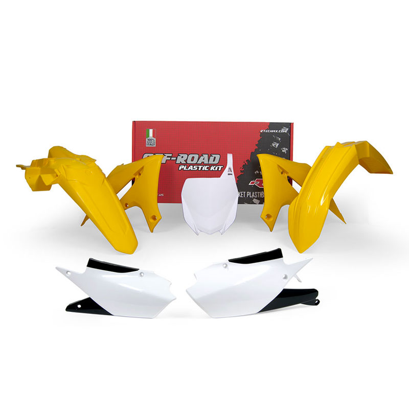 Racetech Plastic Kits Yamaha Replica 2018 Yellow White