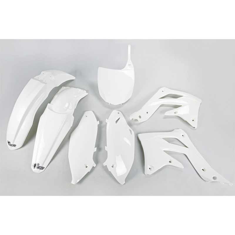 Ufo Plastics Kit Kawasaki Kxf 450 2012 White