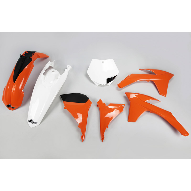 UFO KIT PLASTICHE KTM SXF 11-12 arancio bianco