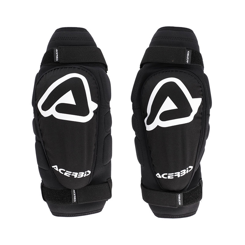 Acerbis ソフト エルボー ニー ガードブラック ホワイト