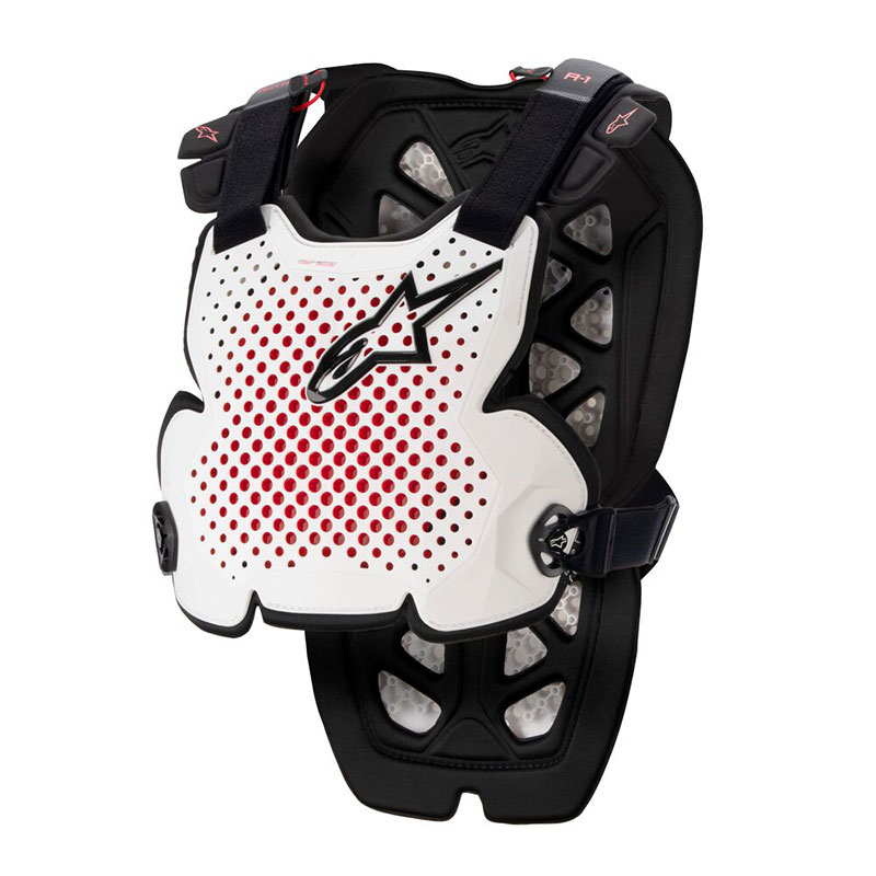 Pettorina Alpinestars A-1 Pro bianco nero rosso