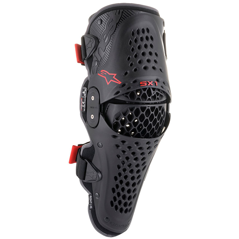 Ginocchiere Alpinestars SX-1 V2 nero rosso