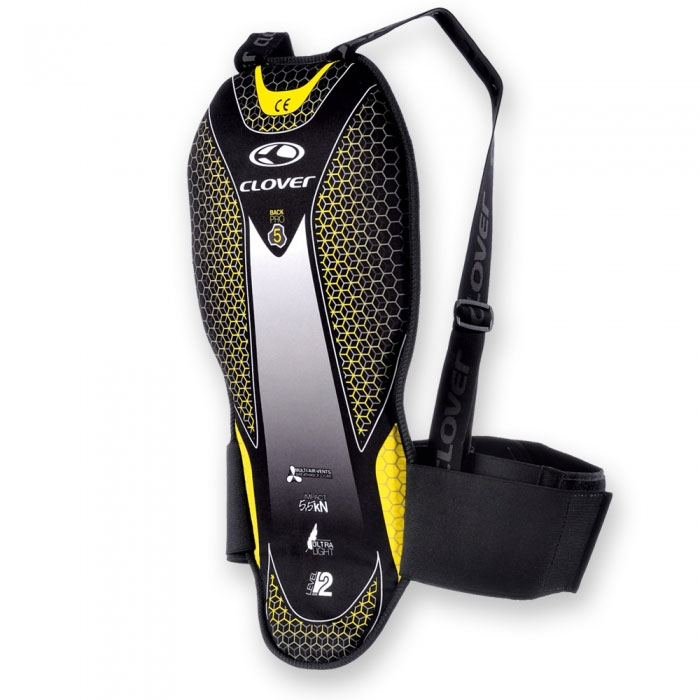 Clover Back Pro 5 Protector Black Yellow