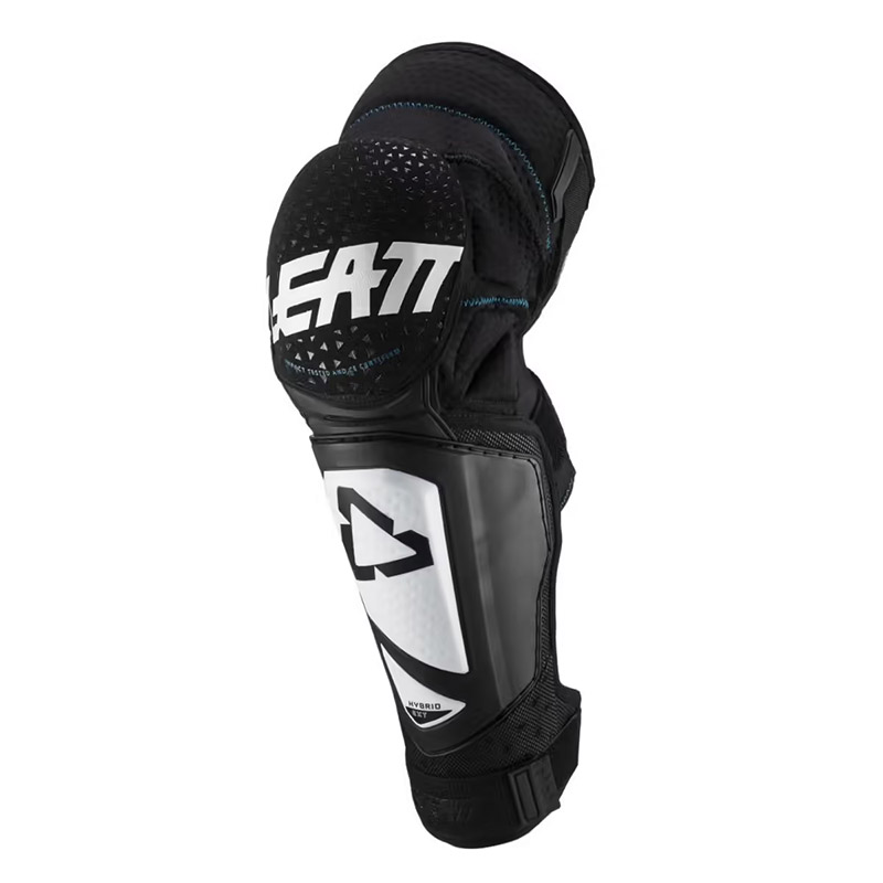 Leatt 3DF Hybrid Ext JR Knieschützer weiß schwarz