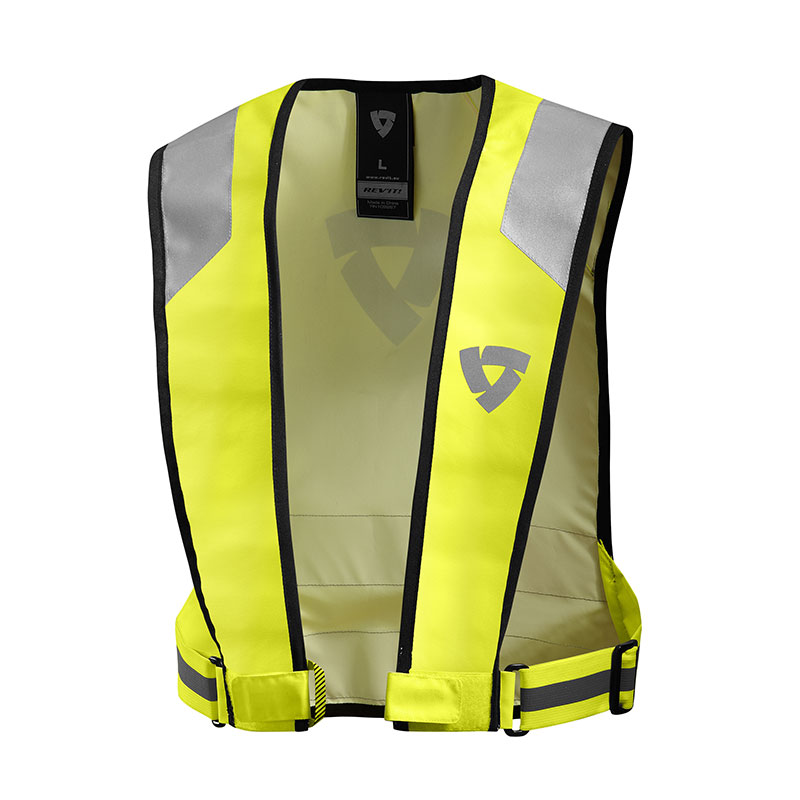 Gilet Di Sicurezza Revit Athos 3 Air - Senza Maniche, Giallo Fluo, Taglia S, Per Moto E Lavoro