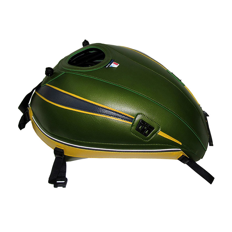 MotoGP GP Motorcycle Tank Protector Pad Green White Carbon Gloss Kawasaki