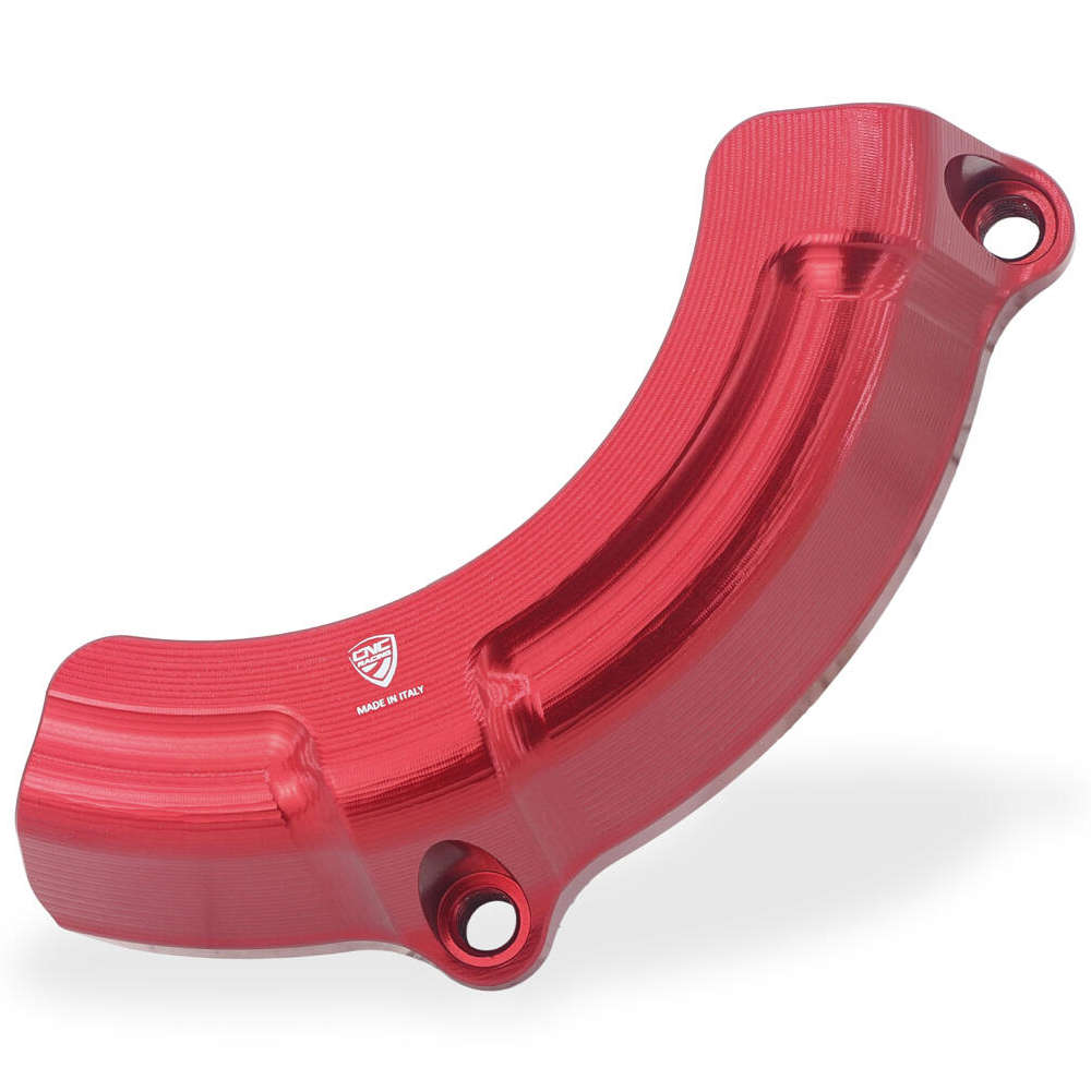 Cnc Slider protezione cover frizione Ducati V2 MY2025 rosso