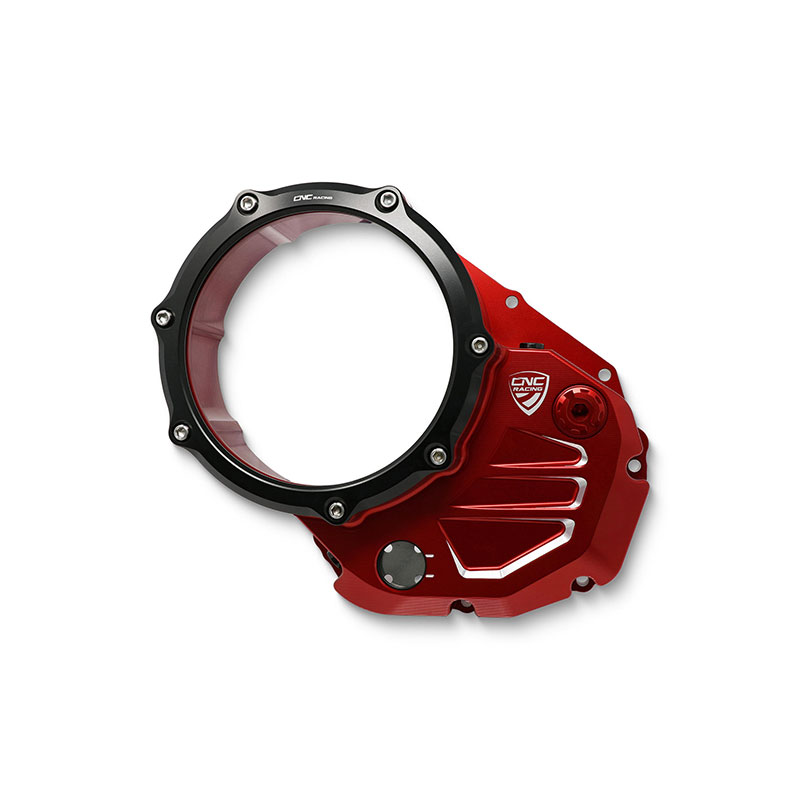 Carter Frizione Cnc Racing Ducati rosso nero