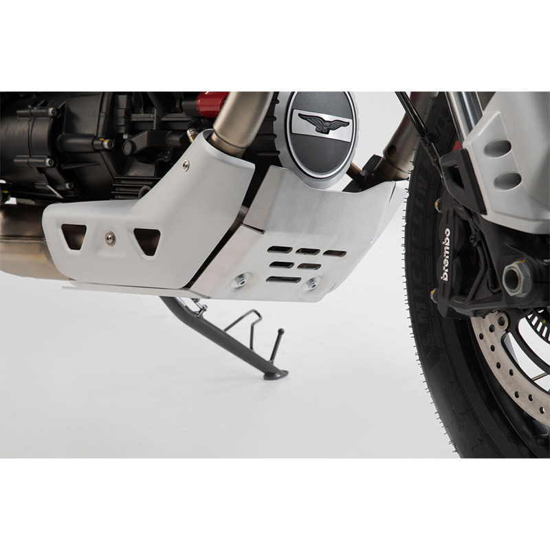 Protector Motor Sw Motech Moto Guzzi V85TT aluminio