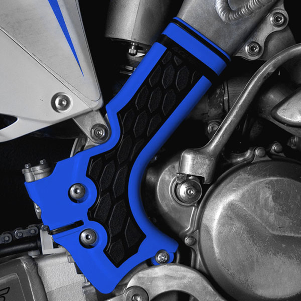 Acerbis X-Grip Blue Frame Guards for Yamaha YZ 125 250 05-2021 2464741034