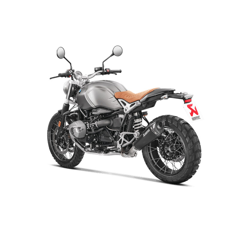 アクラポビッチスリップオンチタンCEブラックBmw RNineT マフラー S