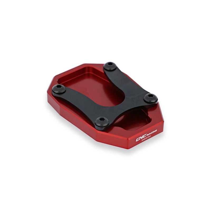 CNC Base appoggio cavalletto Ducati rosso