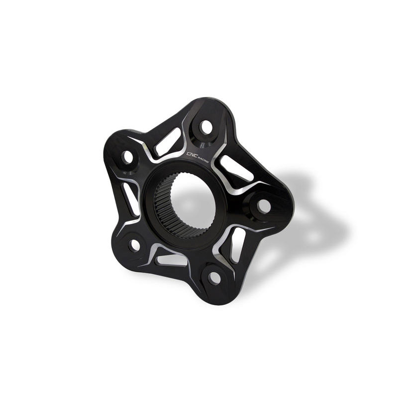 Flangia CNC Racing 5 Fori MV Agusta nero argento