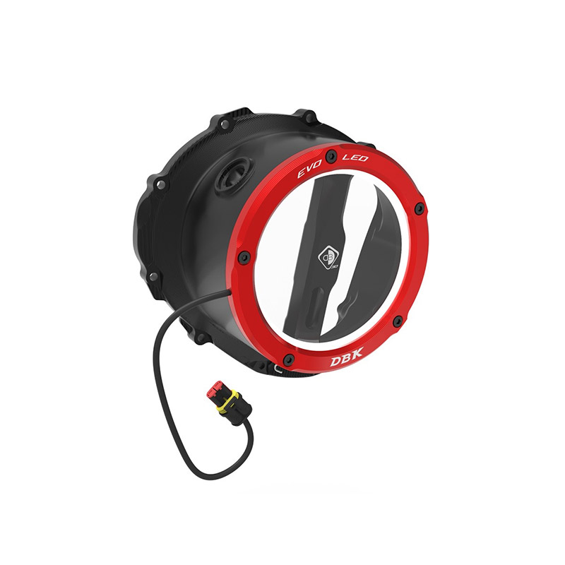 Dbk クラッチカバー Led 3D-Evo トライアンフ 765 レッド